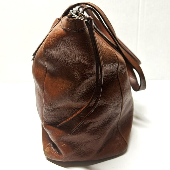 Fossil brown leather tote - Picture 6 of 8